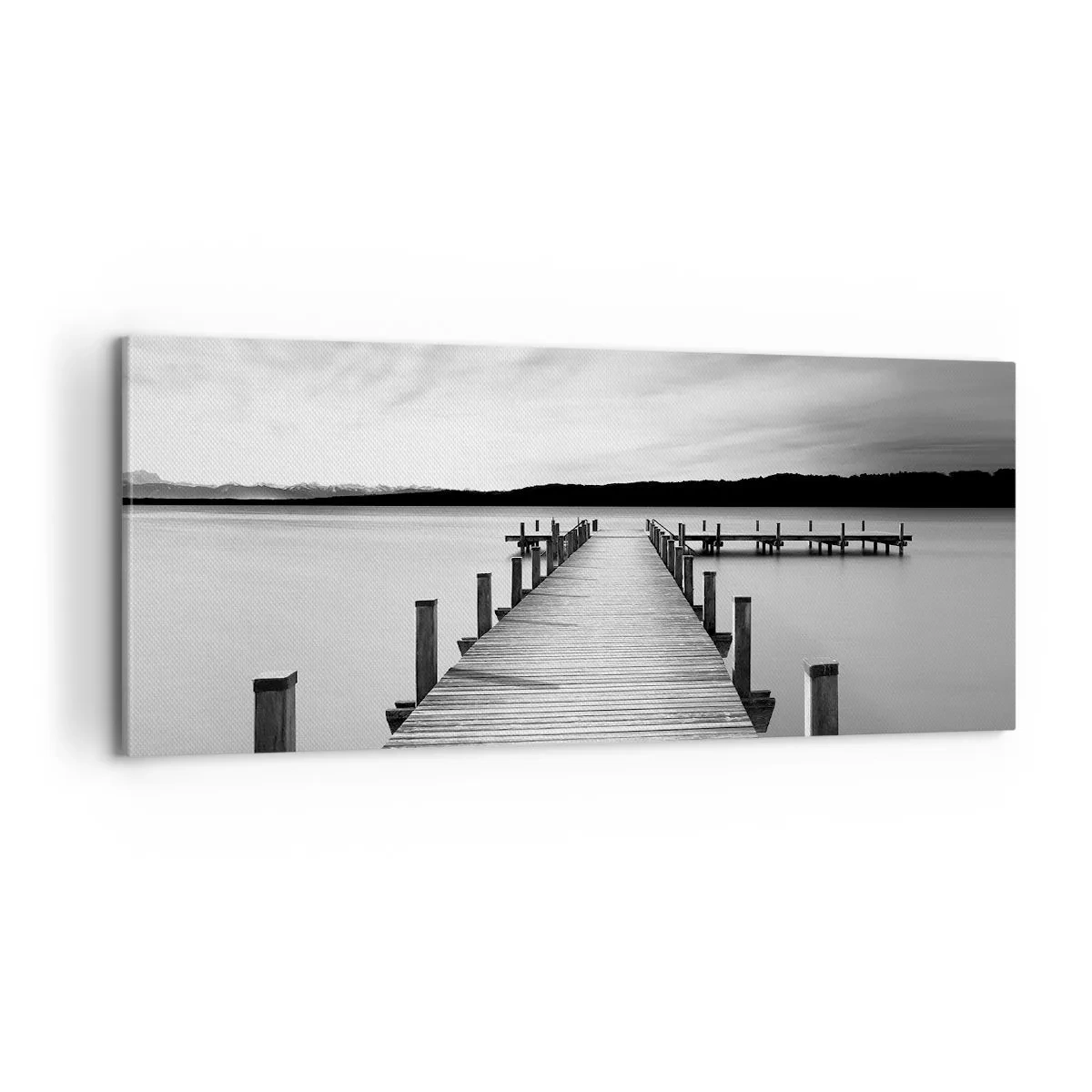 Obraz na plátne - Pri napájadle – pokoji - 100x40 cm