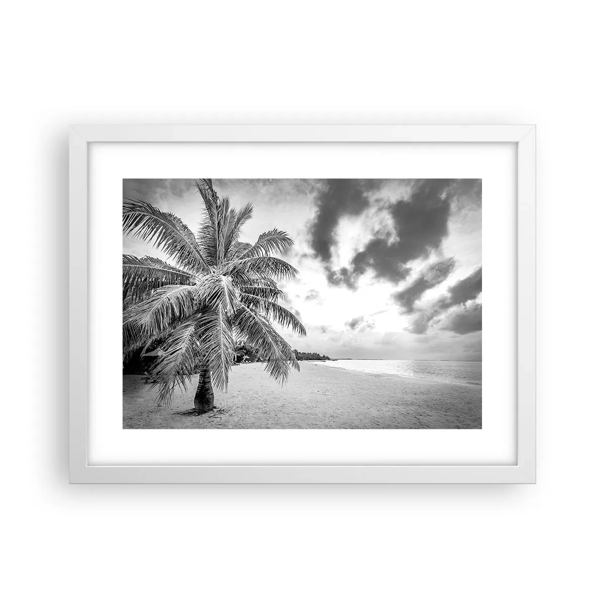 Plagát v bielom ráme - Keď túžiš po samote…. - 40x30 cm