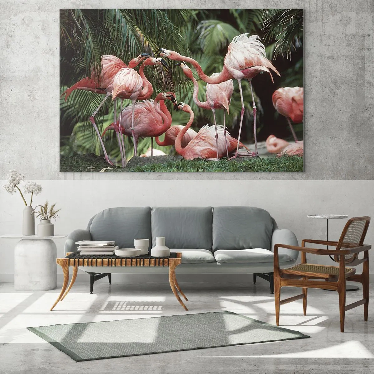 Obraz na skle - Popoludňajšie klebety - 140x50 cm