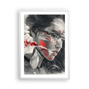 Plagát v bielom ráme - V škárach absurdity - 50x70 cm