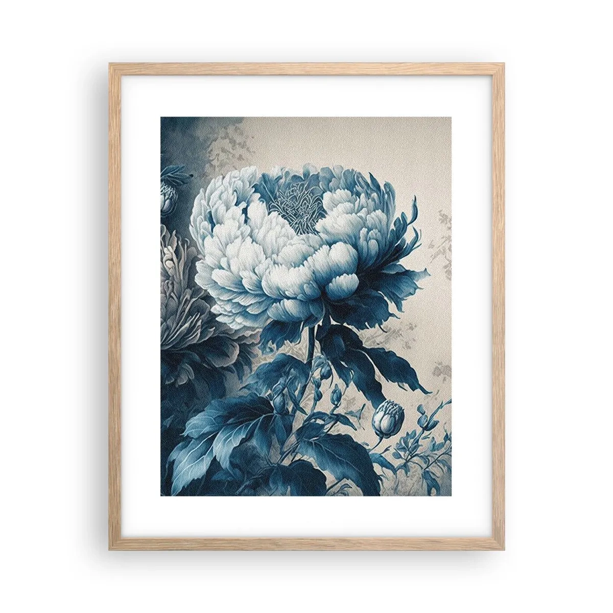 Plagát v ráme zo svetlého duba - Zhodný pár - 40x50 cm