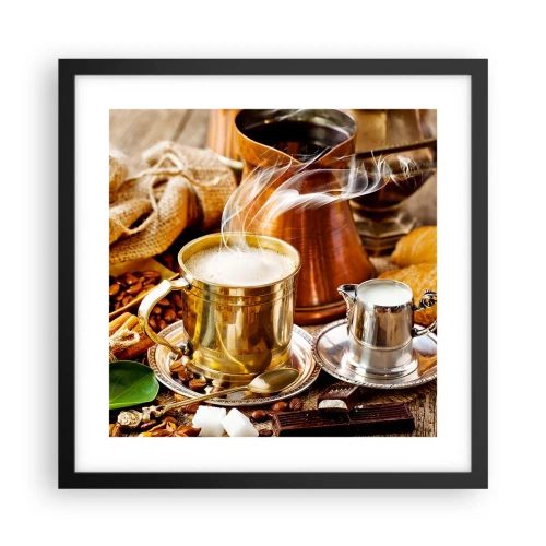 Plagát v čiernom ráme - Pekný deň prajem! - 40x40 cm