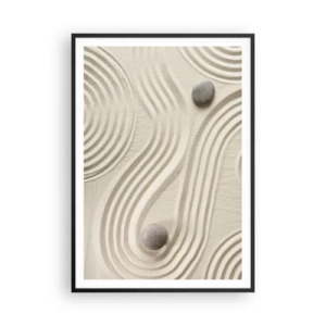 Plagát v čiernom ráme - Dotyk tepla - 70x100 cm