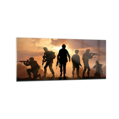 Obraz na skle - Brothers in arms - 120x50 cm