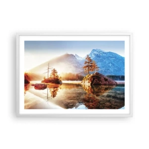 Plagát v bielom ráme - Príroda v novom svetle - 70x50 cm