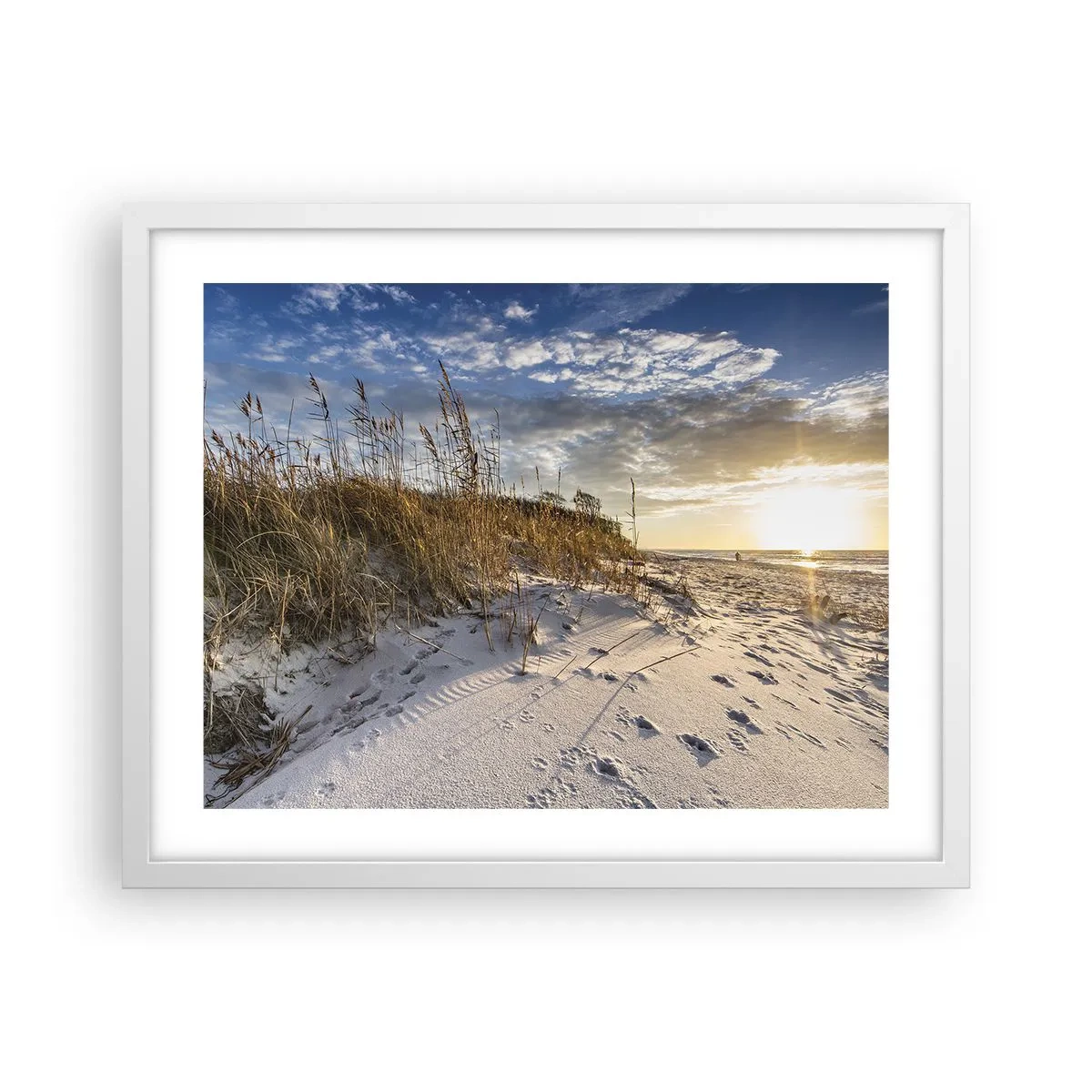 Plagát v bielom ráme - Pozvánka na prechádzku - 50x40 cm