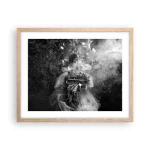 Plagát v ráme zo svetlého duba - Matka Príroda - 50x40 cm