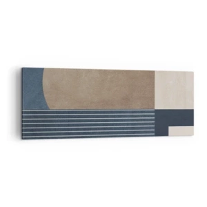 Obraz na plátne - Kompozícia jednoduchosti a guľatosti - 140x50 cm