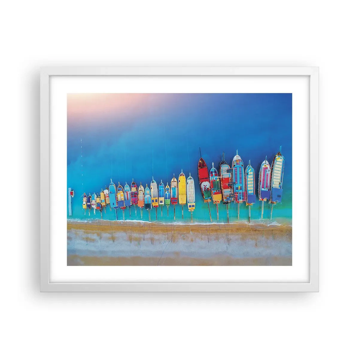 Plagát v bielom ráme - Z vtáčej perspektívy - 50x40 cm