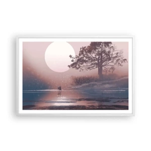 Plagát v bielom ráme - Nočné zázraky - 91x61 cm