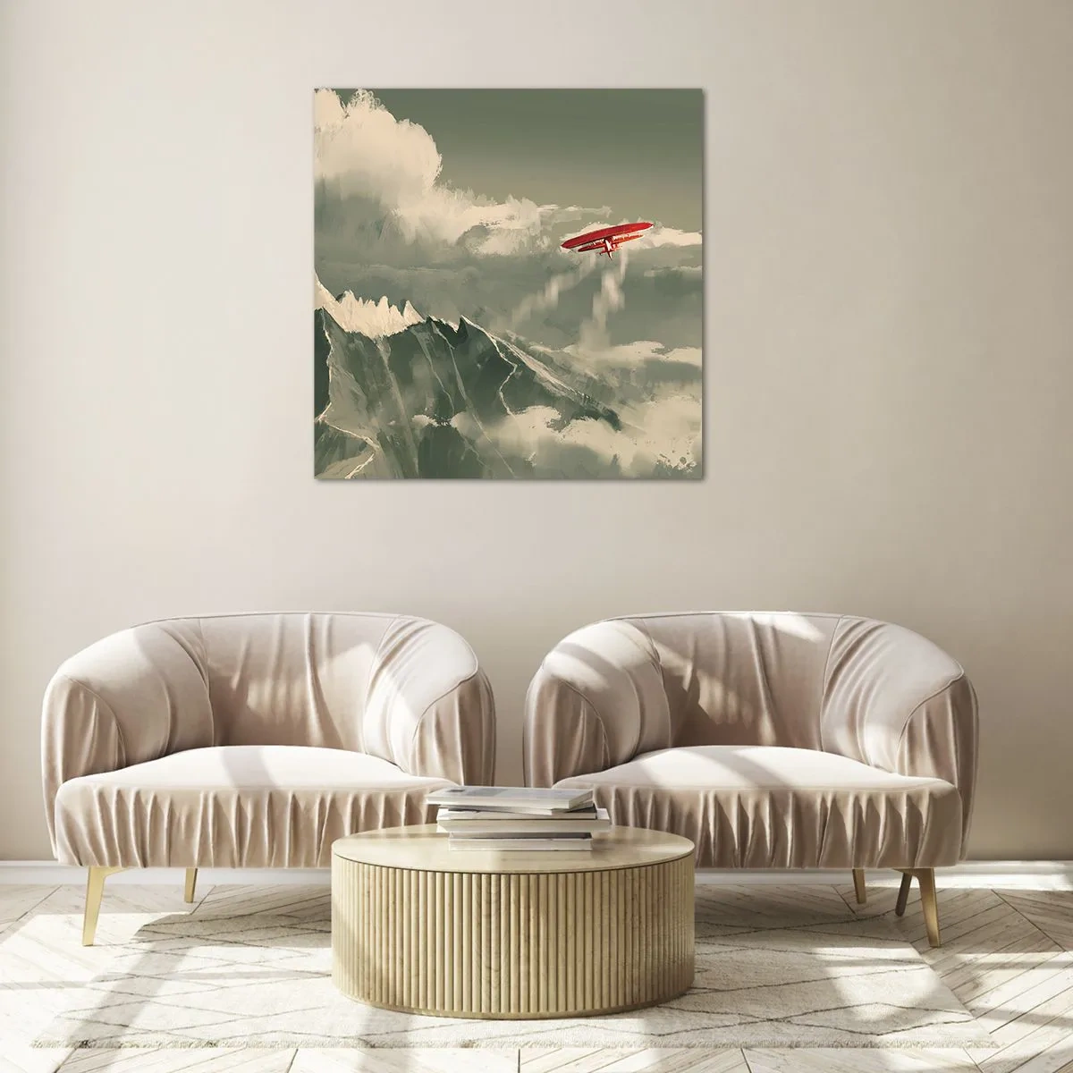 Obraz na skle - Nebojácny priekopník - 70x70 cm