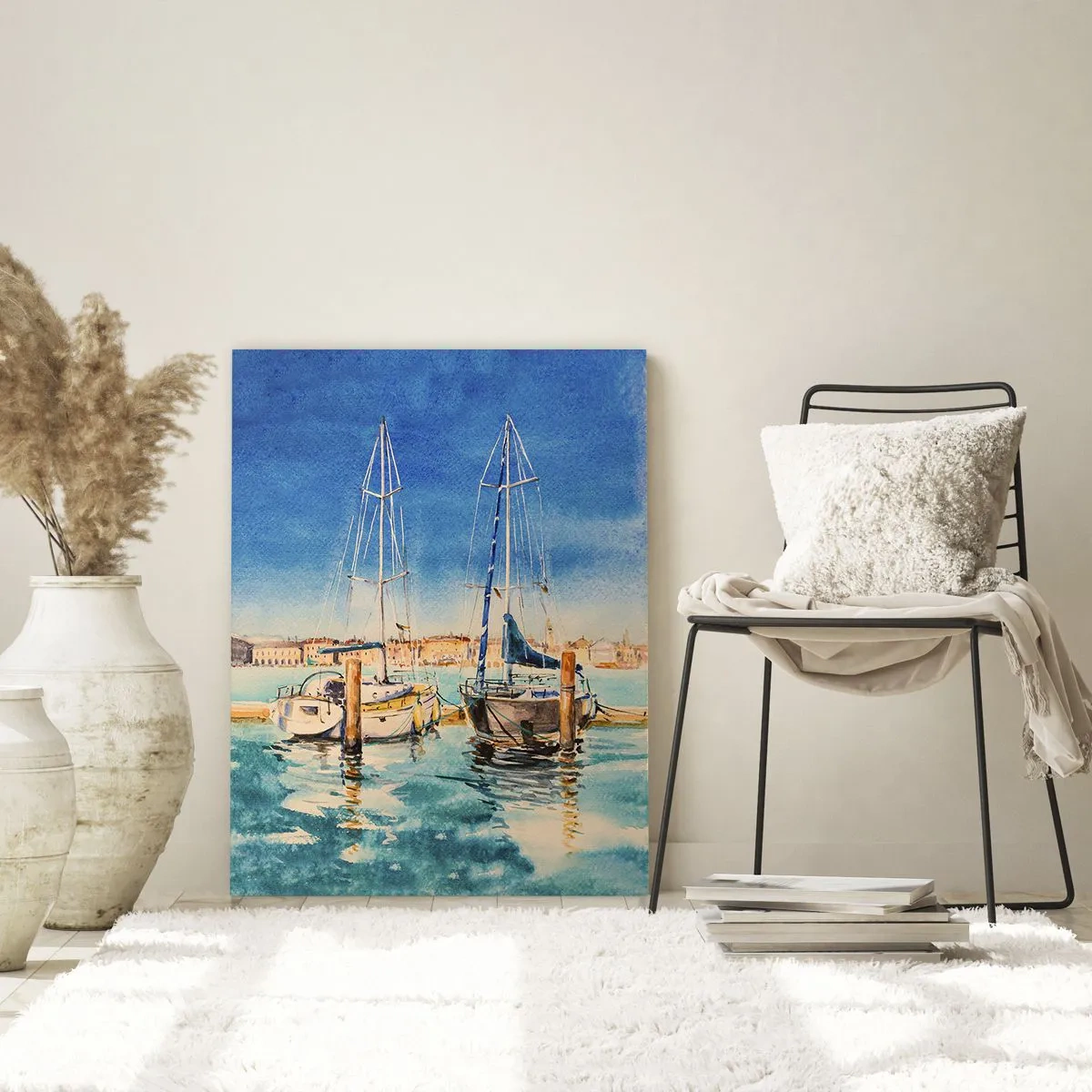 Obraz na skle - Slnečná lagúna - 70x100 cm