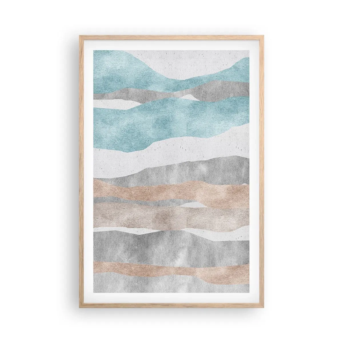 Plagát v ráme zo svetlého duba - Štúdia blízkosti - 61x91 cm