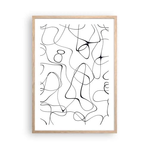 Plagát v ráme zo svetlého duba - Cesty života, zákruty osudu - 50x70 cm