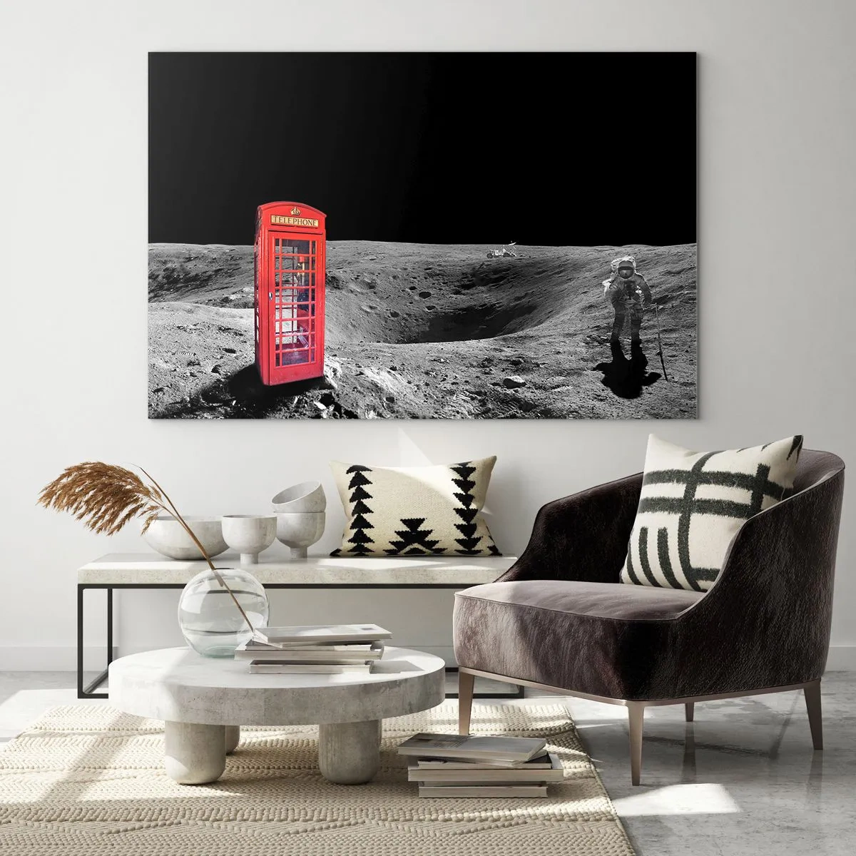 Obraz na skle - Kozmický žart - 120x80 cm