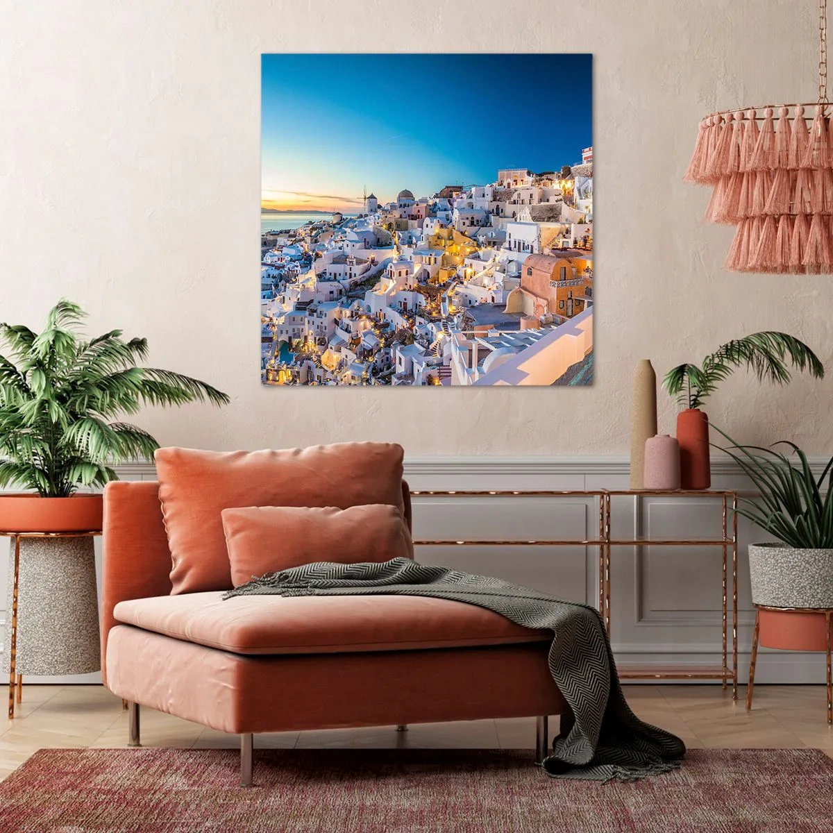 Obraz na plátne - Esencia Grécka - 70x70 cm