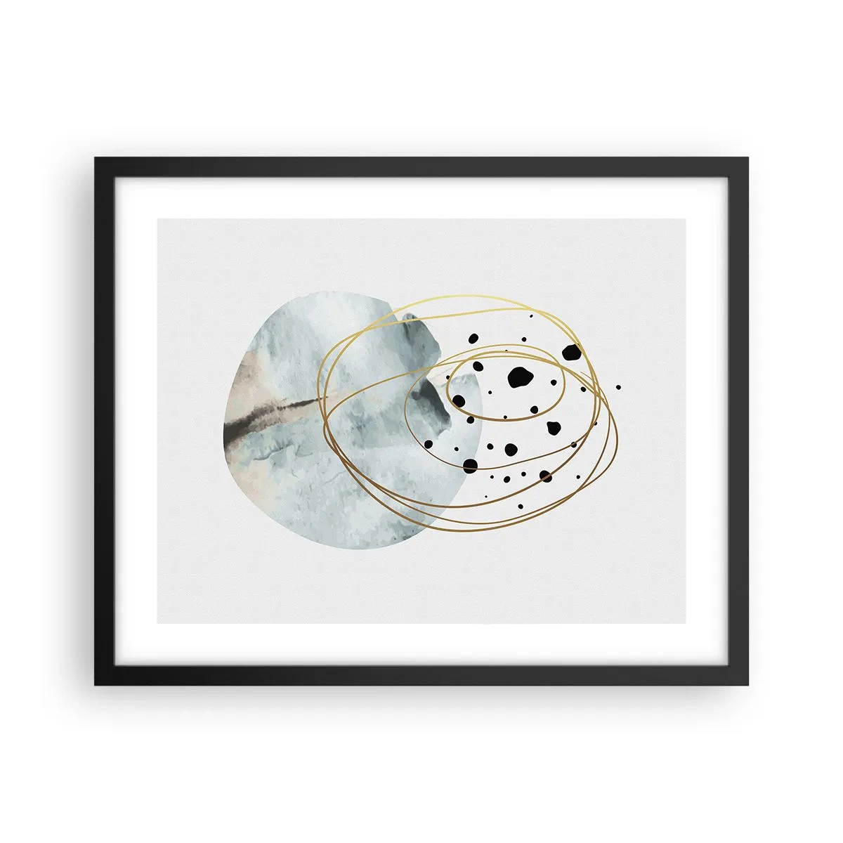 Plagát v čiernom ráme - V objatí priestoru - 50x40 cm