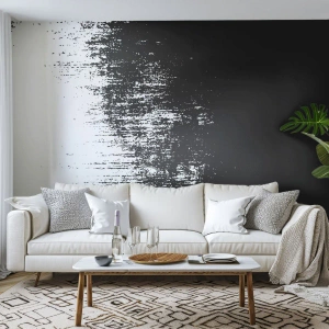 Fototapeta Premium Sand - Víťazom sa stáva... - Abstrakcia, Kus, Čierna a biela - 100x70 cm