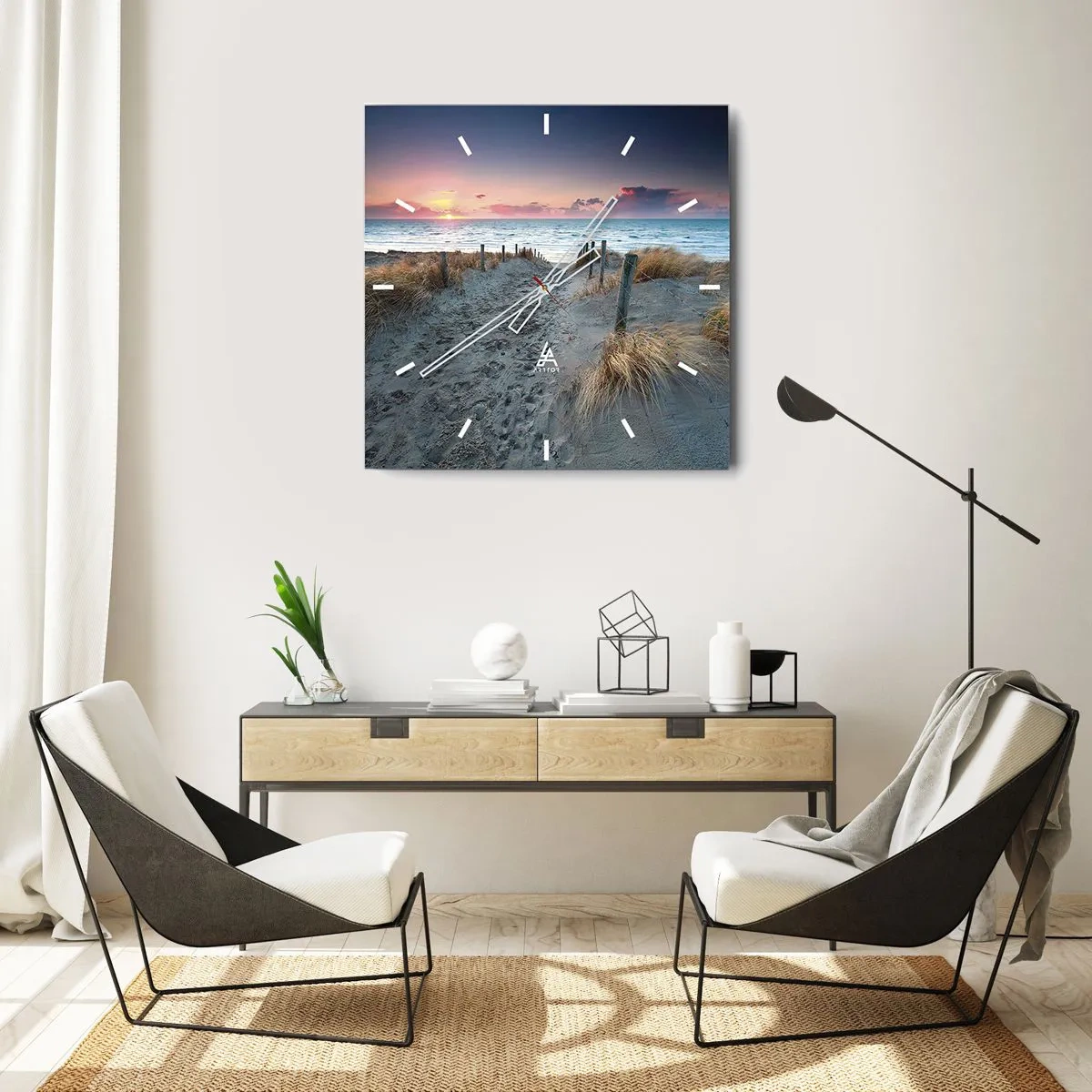 Nástenné hodiny - Šiel by som s tebou na kraj světa… - 30x30 cm