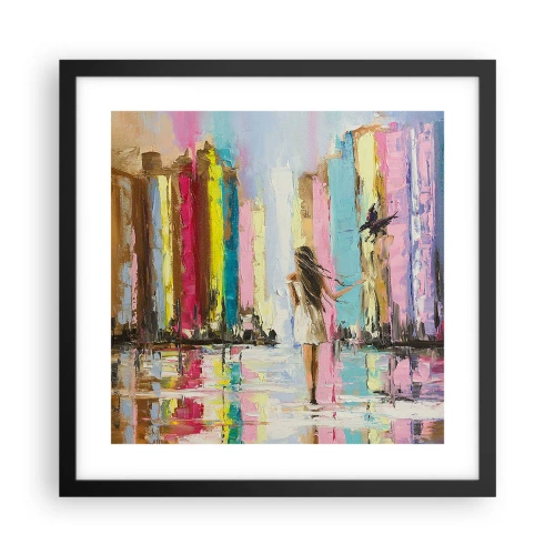 Plagát v čiernom ráme - Poď so mnou - 40x40 cm