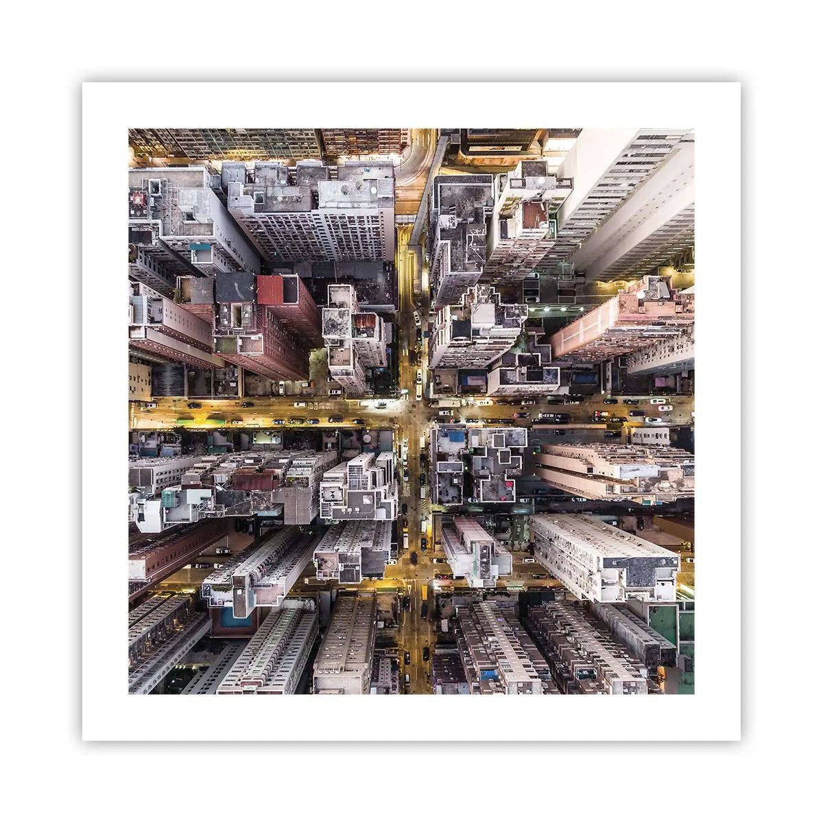 Plagát - Pozdrav z Hongkongu - 50x50 cm