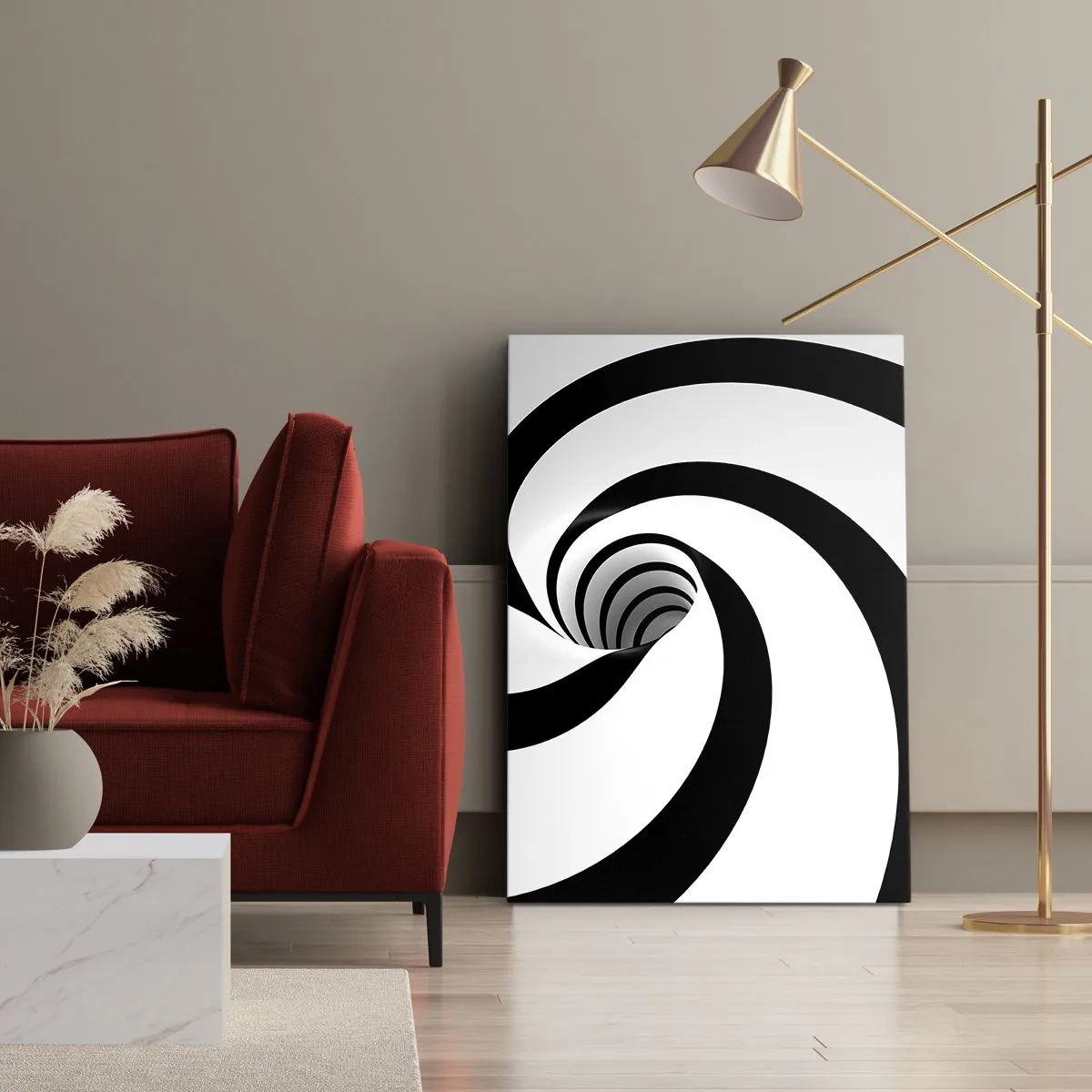 Obraz na plátne - Podľahnúť víru? - 50x70 cm