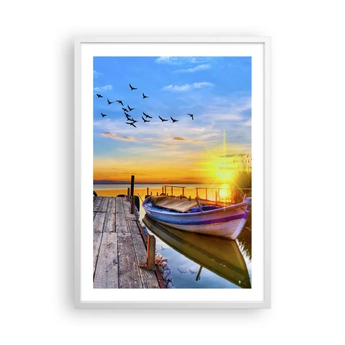 Plagát v bielom ráme - Dovidenia, do zajtrajška - 50x70 cm