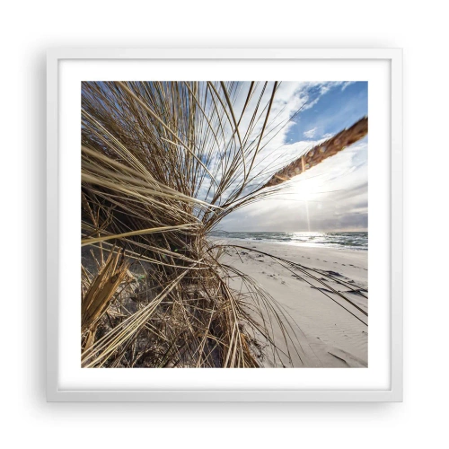 Plagát v bielom ráme - Stretnutie živlov - 50x50 cm