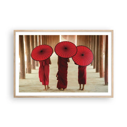 Plagát v ráme zo svetlého duba - Na ceste do Čistej ríše - 91x61 cm