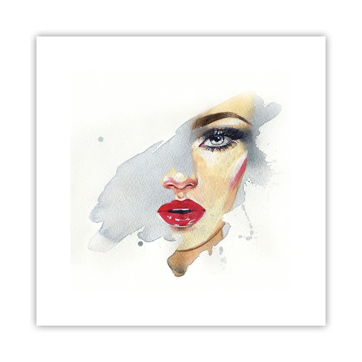 Plagát - Odraz v kvapke vody - 30x30 cm