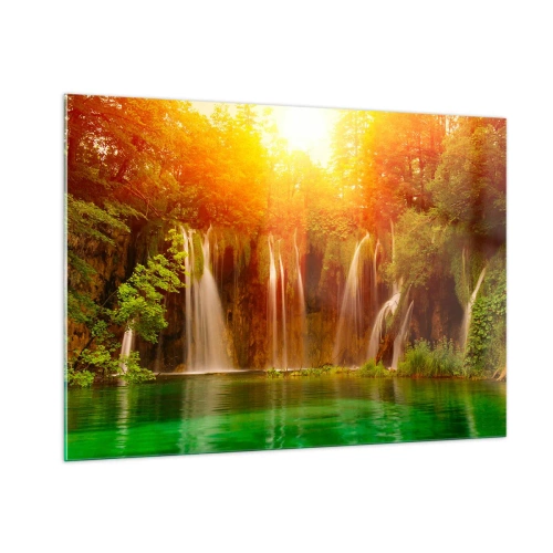 Obraz na skle - Na slnku a v tieni - 100x70 cm