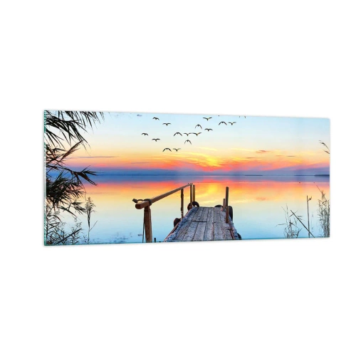 Obraz na skle - Je čas isť späť… - 100x40 cm