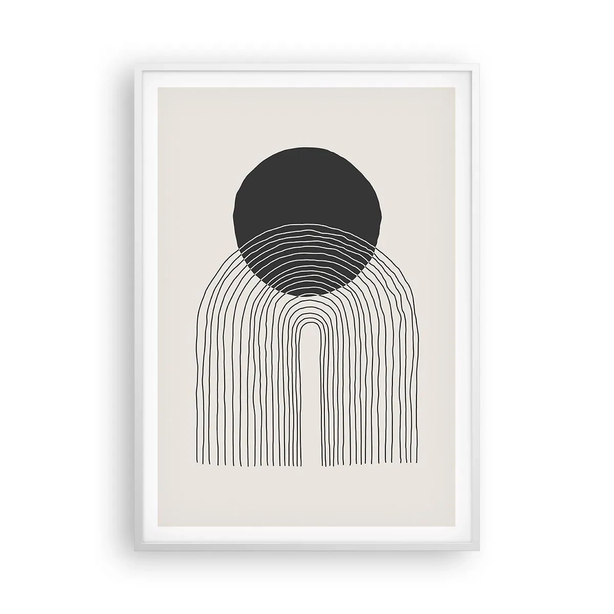 Plagát v bielom ráme - Chvenie a istota - 70x100 cm