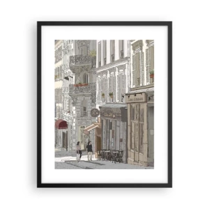 Plagát v čiernom ráme - Mestské radosti - 40x50 cm