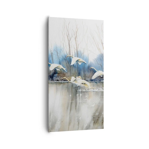 Obraz na plátne - Ako v poviedke o divokých labutiach - 65x120 cm