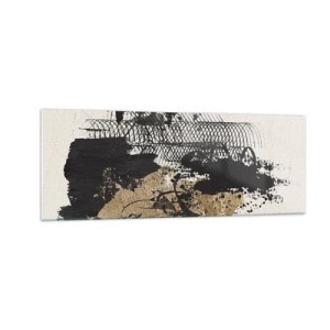 Obraz na skle - Kompozícia s vášňou - 140x50 cm