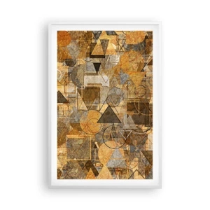 Plagát v bielom ráme - Svet zachytený do tvaru - 61x91 cm