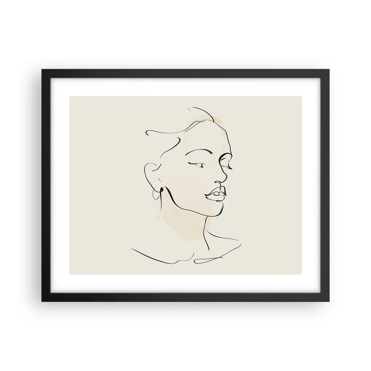 Plagát v čiernom ráme - Výrazným ťahom - 50x40 cm