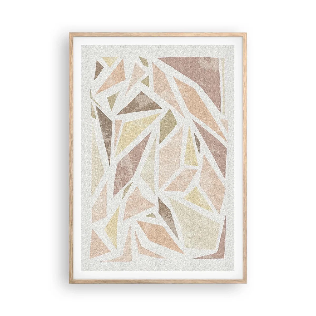 Plagát v ráme zo svetlého duba - Kompozícia: vitráž - 70x100 cm