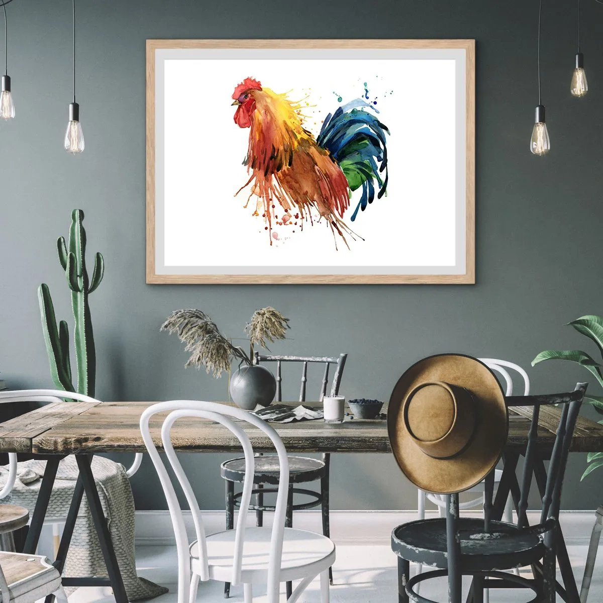 Plagát v ráme zo svetlého duba - Kráľovský šat, kráľovská pýcha - 100x70 cm