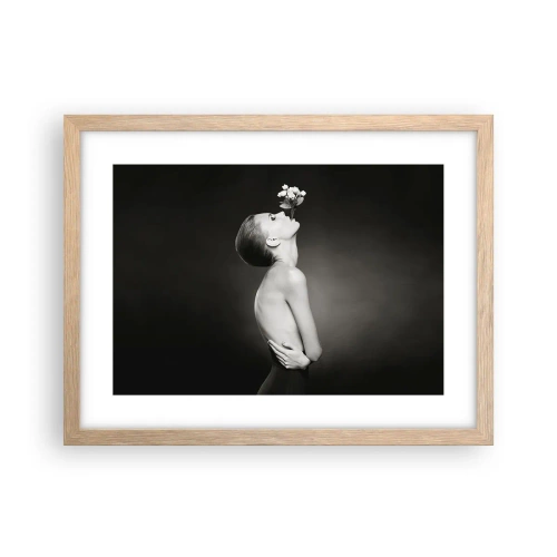 Plagát v ráme zo svetlého duba - Excentrická elegancia - 40x30 cm