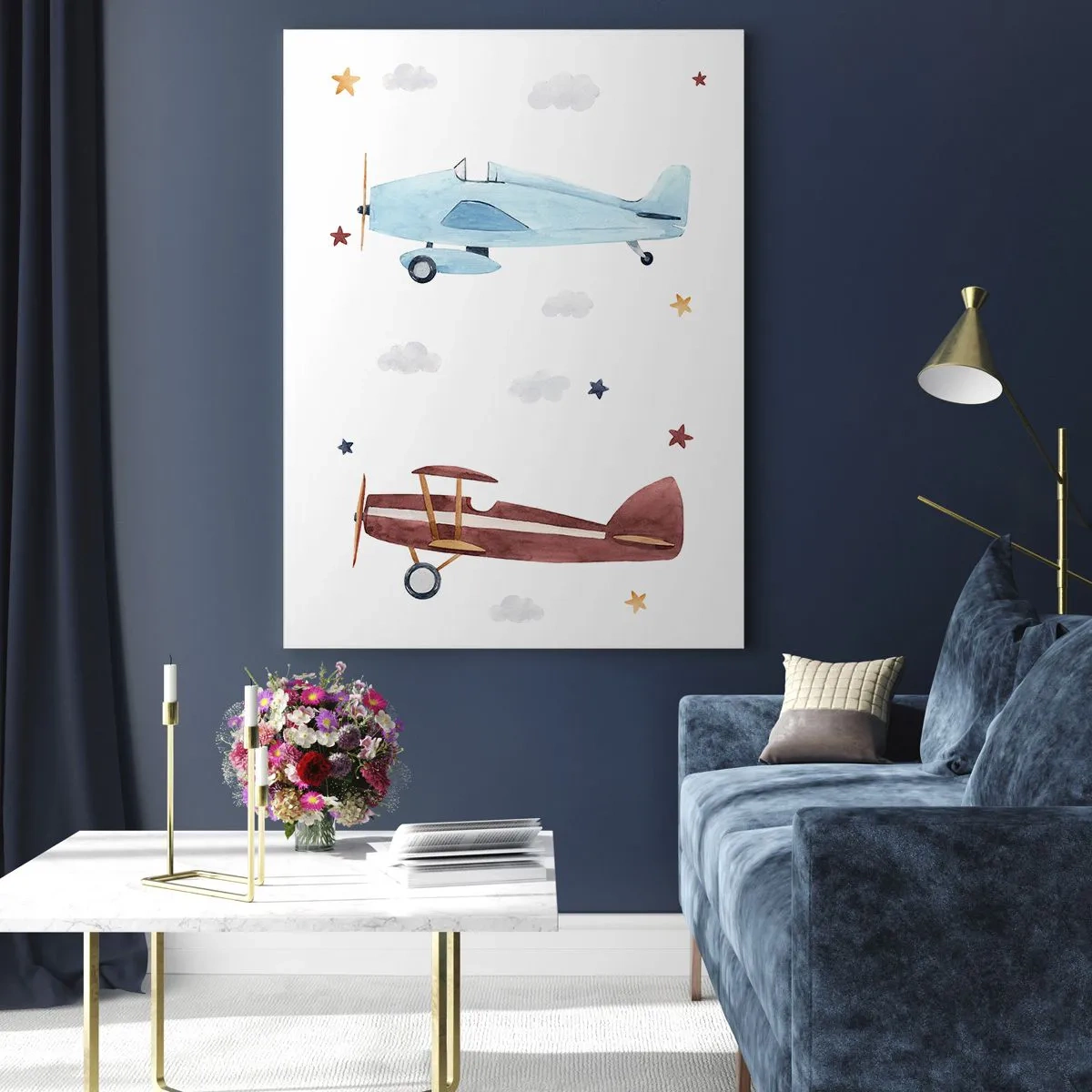 Obraz na skle - Pán pilot, čakáme! - 50x70 cm