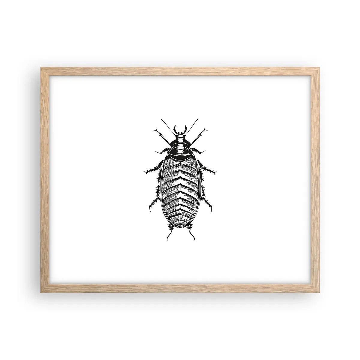 Plagát v ráme zo svetlého duba - Vzorový exemplár! - 50x40 cm