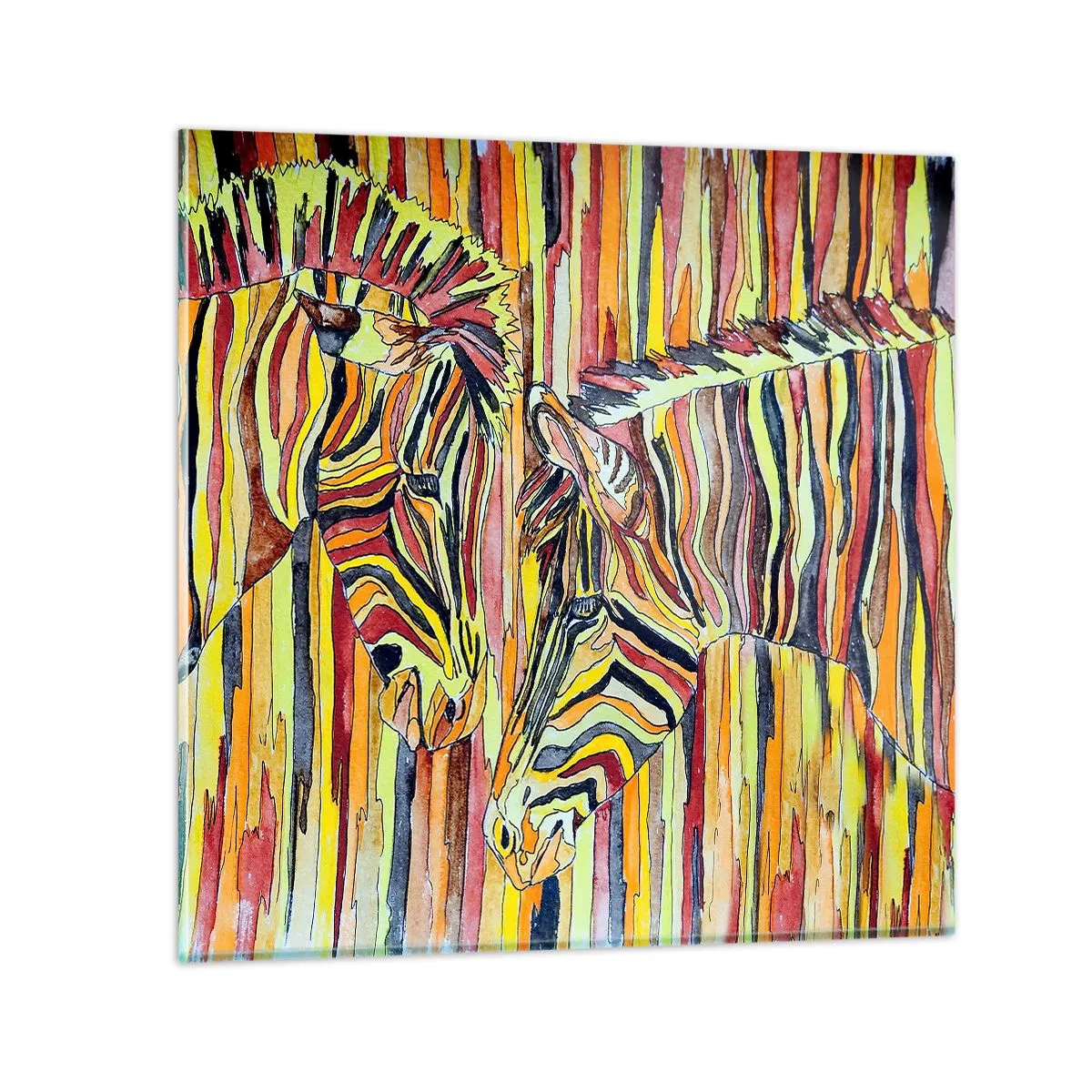 Obraz na skle - Takže ty tiež… - 70x70 cm