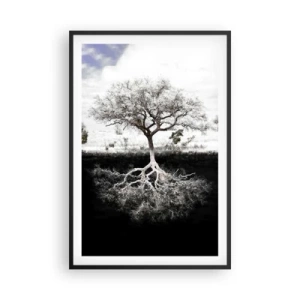 Plagát v čiernom ráme - Objavenie podstaty sveta - 61x91 cm