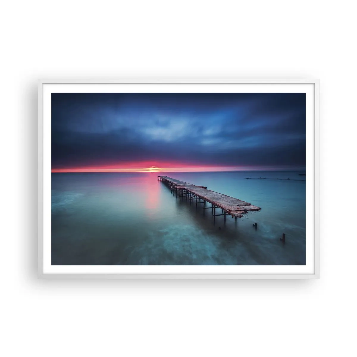 Plagát v bielom ráme - Medzi nebom a zemou - 100x70 cm