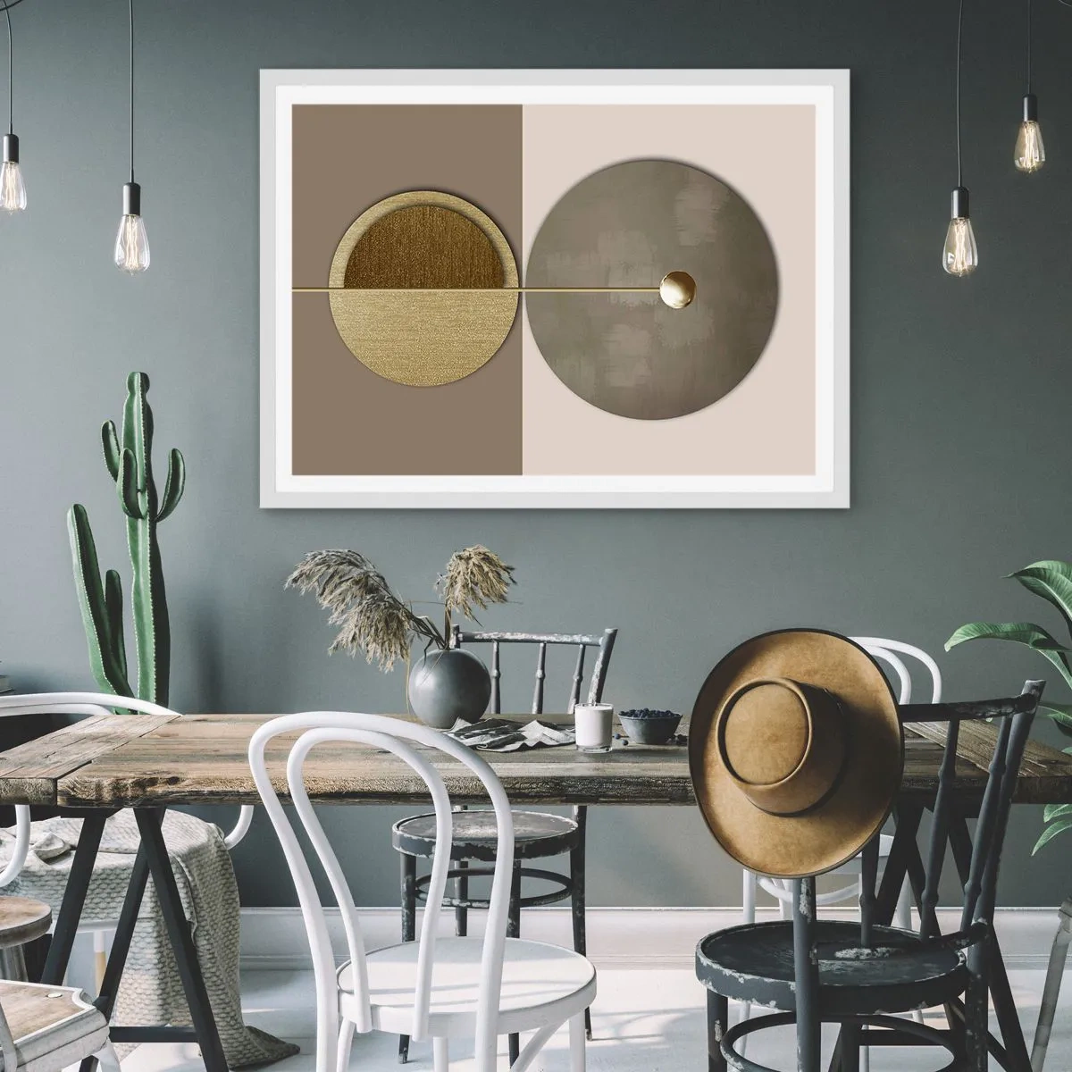 Plagát v bielom ráme - Dokonalá rovnováha - 70x50 cm