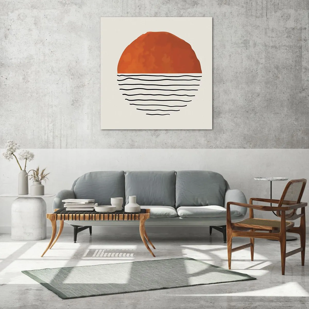 Obraz na skle - V japonskej atmosfére - 30x30 cm