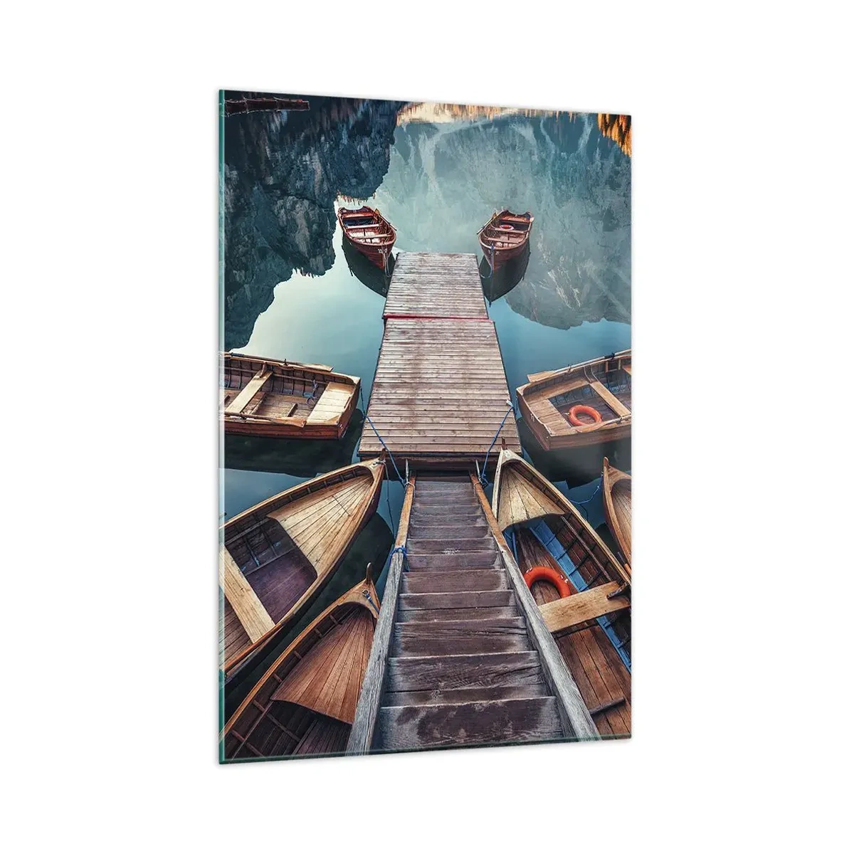 Obraz na skle - Čakám v prístave - 80x120 cm