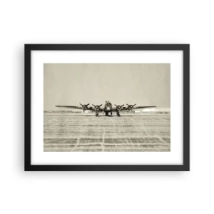 Plagát v čiernom ráme - Ako vždy pripravený - 40x30 cm